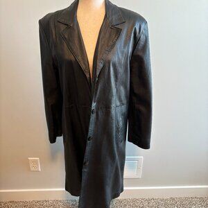 Versace Vintage Leather Coat - EC